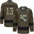 New York Rangers #13 Sergei Nemchinov Green Salute to Service Stitched NHL Jersey