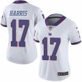 Women's Nike New York Giants #17 Dwayne Harris Limited White Rush NFL Jersey