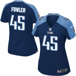 Women\'s Nike Tennessee Titans #45 Jalston Fowler Limited Navy Blue Alternate NFL Jersey