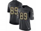 Mens Nike New York Jets #89 Jalin Marshall Limited Black 2016 Salute to Service NFL Jersey