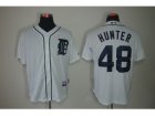 MLB Detroit Tigers #48 Torii Hunter White Jerseys