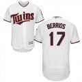 MLB Men Minnesota Twins #17 Jose Berrios White Flexbase Authentic Collection Stitched Baseball Jersey