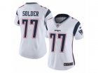 Women Nike New England Patriots #77 Nate Solder Vapor Untouchable Limited White NFL Jersey