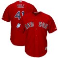 Red Sox #41 Chris Sale Red 2019 Spring Training Cool Base Jersey