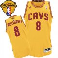 Men's Adidas Cleveland Cavaliers #8 Matthew Dellavedova Swingman Gold Alternate 2016 The Finals Patch NBA Jersey