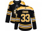 Women Adidas Boston Bruins #33 Zdeno Chara Black Home Authentic Stitched NHL Jersey
