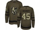 Adidas Vegas Golden Knights #45 Jake Bischoff Authentic Green Salute to Service NHL Jersey