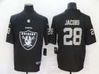 Nike Raiders #28 Josh Jacobs Black Team Big Logo Vapor Untouchable Limited Jersey
