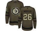 Adidas Winnipeg Jets #26 Blake Wheeler Green Salute to Service Stitched NHL Jersey