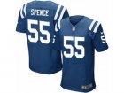 Mens Nike Indianapolis Colts #55 Sean Spence Elite Royal Blue Team Color NFL Jersey