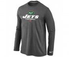 Nike New York Jets Critical Victory Long Sleeve T-Shirt D.Grey