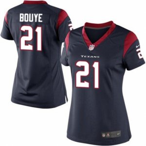 Women\'s Nike Houston Texans #21 A.J. Bouye Limited Navy Blue Team Color NFL Jersey