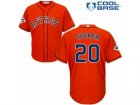 Houston Astros #20 Preston Tucker Replica Orange Alternate 2017 World Series Bound Cool Base MLB Jersey