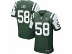 Mens Nike New York Jets #58 Darron Lee Elite Green Team Color NFL Jersey