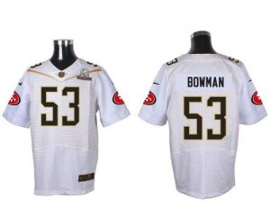 2016 Pro Bowl Nike San Francisco 49ers #53 NaVorro Bowman white jerseys(Elite)