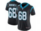 Women Nike Carolina Panthers #68 Andrew Norwell Vapor Untouchable Limited Black Team Color NFL Jersey