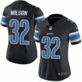 Women's Nike Detroit Lions #32 Tavon Wilson Limited Black Rush NFL Jersey