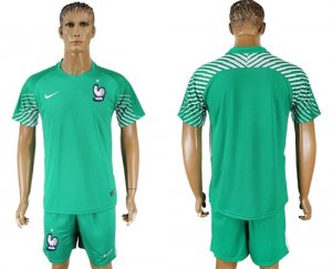 France Green Goalkeeper 2018 FIFA World Cup Soccer Jersey