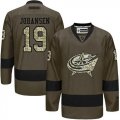 Columbus Blue Jackets #19 Ryan Johansen Green Salute to Service Stitched NHL Jersey
