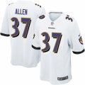 Mens Nike Baltimore Ravens #37 Javorius Allen Game White NFL Jersey