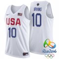 Kyrie Irving USA Dream Twelve Team #10 2016 Rio Olympics White Jersey
