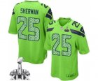 2015 Super Bowl XLIX nike youth nfl jerseys seattle seahawks #25 sherman green[nike]