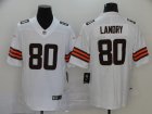 Nike Browns #80 Jarvis Landry White 2020 New Vapor Untouchable Limited Jersey