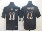 Nike Eagles #11 Carson Wentz Black Statue Of Liberty Limited Jersey