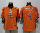 Nike Broncos #4 Case Keenum Orange Women Drift Fashion Jersey