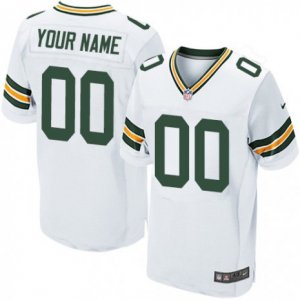 Mens Nike Green Bay Packers Customized Elite White NFL Jersey