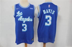 Lakers #3 Anthony Davis Blue 2021 Nike Swingman Jersey