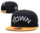 Warriors Fresh Logo Black The Town City Edition Adjustable Hat YD