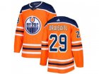 Youth Adidas Edmonton Oilers #29 Leon Draisaitl Orange Home Authentic Stitched NHL Jersey