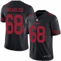 Youth Nike San Francisco 49ers #68 Zane Beadles Limited Black Rush NFL Jersey