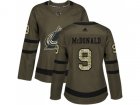 Women Adidas Colorado Avalanche #9 Lanny McDonald Green Salute to Service Stitched NHL Jersey