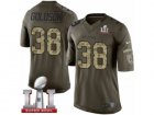 Youth Nike Atlanta Falcons #38 Dashon Goldson Limited Green Salute to Service Super Bowl LI 51 NFL Jersey