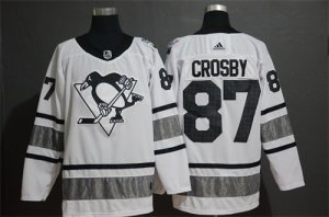 Penguins# 87 Sidney Crosby White 2019 NHL All-Star Game Adidas Jersey