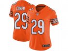 Women Nike Chicago Bears #29 Tarik Cohen Vapor Untouchable Limited Orange Rush NFL Jersey