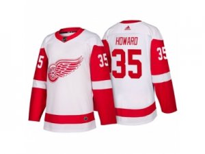 Mens Detroit Red Wings #35 Jimmy Howard White 2017-2018 adidas Hockey Stitched NHL Jersey
