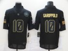 Nike 49ers #10 Jimmy Garoppolo Black 2020 Salute To Service Limited Jersey