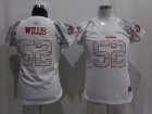 women nfl san francisco 49ers #52 patrick willis field flirt fashion white[zebra]