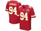 Mens Nike Kansas City Chiefs #94 Jarvis Jenkins Elite Red Team Color NFL Jersey