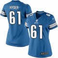 Women's Nike Detroit Lions #61 Kerry Hyder Limited Light Blue Team Color NFL Jersey