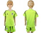 Mexico Fluorescent Green Goalkeeper Youth 2018 FIFA World Cup Soccer Jersey
