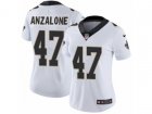 Women Nike New Orleans Saints #47 Alex Anzalone Vapor Untouchable Limited White NFL Jersey