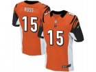 Mens Nike Cincinnati Bengals #15 John Ross Elite Orange Alternate NFL Jersey