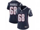 Women Nike New England Patriots #68 LaAdrian Waddle Vapor Untouchable Limited Navy Blue Team Color NFL Jersey