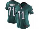 Women Nike Philadelphia Eagles #71 Jason Peters Vapor Untouchable Limited Midnight Green Team Color NFL Jersey
