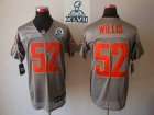 2013 Super Bowl XLVII NEW San Francisco 49ers #52 Patrick Willis Grey Shadow With Hall of Fame 50th Patch (Elite)