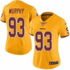 Women\'s Nike Washington Redskins #93 Trent Murphy Limited Gold Rush NFL Jersey
